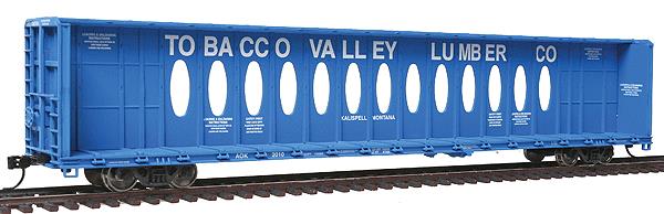 Walthers 910-4807 HO Tobacco Valley Lumber AOK 72' CB Flatcar #2010