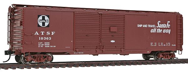 Walthers 920-102001 HO Santa Fe 50' AAR 2-Door Offset Boxcar #10363