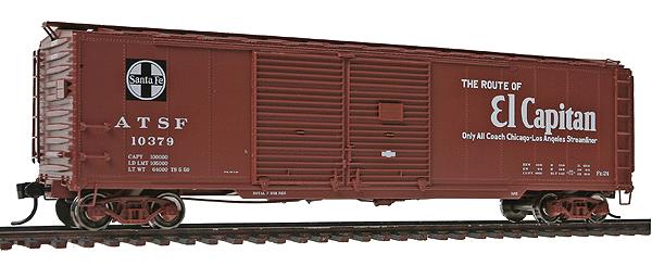 Walthers 920-102002 HO Santa Fe 50' AAR 2-Door Offset Boxcar #10379
