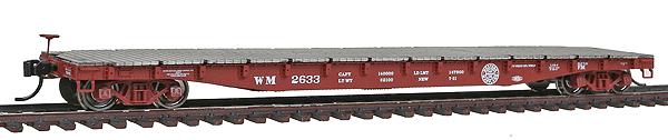 Walthers 920-104108 HO Scale Western Maryland 53' AAR Flatcar #2633