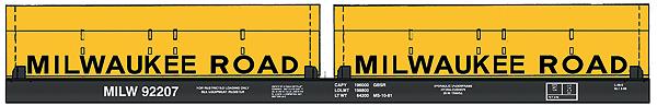 Walthers 920-105204 HO 50' Evans Cush Coil Car #92207