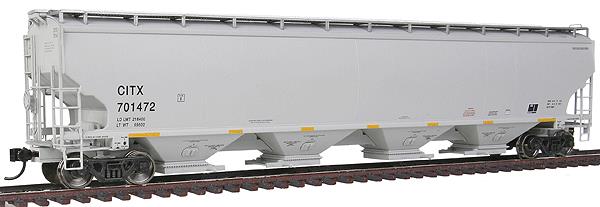 Walthers 920-105807 HO CITX 67' Trinity 6351 4-Bay Covered Hopper #701472