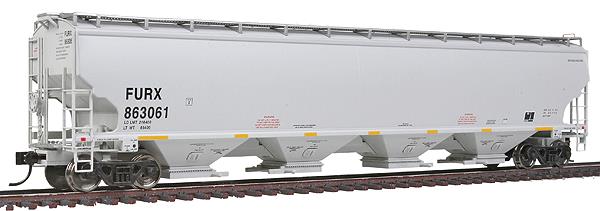 Walthers 920-105811 HO FURX 67' Trinity 6351 4-Bay Covered Hopper #863061