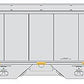 Walthers 920-105812 HO First Union Rail 67' Trinity 4-Bay Covered Hopper #863077