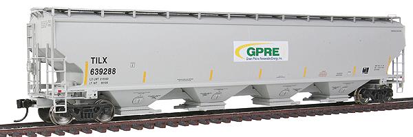 Walthers 920-105813 HO Scale GPRE 67' Trinity 4-Bay Covered Hopper #639288