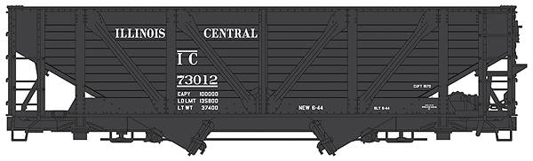 Walthers 920-105902 HO Illinois Central 34' Wood War Emergency Hopper RTR #73012