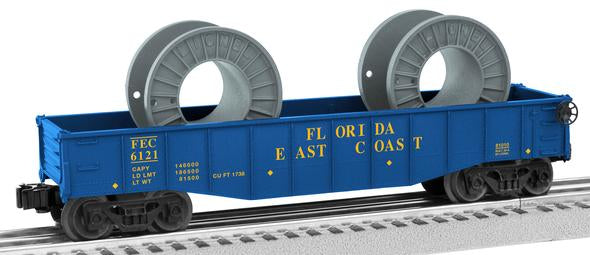 Lionel 6-81010 O FEC Gondola w/Reels