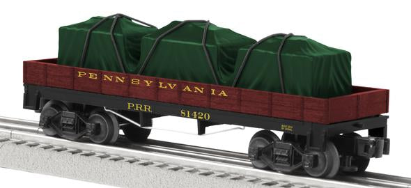 Lionel 6-81420 O PRR Truss Rod Gondola w/Tarp Load