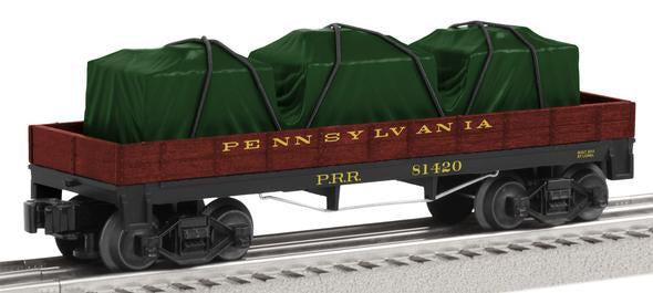 Lionel 6-81420 O PRR Truss Rod Gondola w/Tarp Load