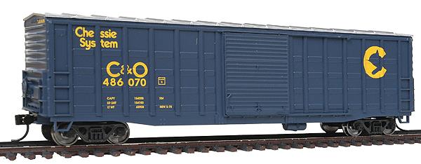 Walthers 932-60804 HO Chessie/C&O 50' Waffle-Side Boxcar #486070