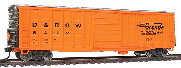 Walthers 932-60807 HO Denver & Rio Grande Western 50' PS Waffle Box Car #64122