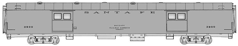 Walthers 920-9325 HO SF Chief Santa Fe 74' Pullman-Standard Baggage Car