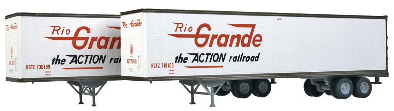 Walthers 949-2204 HO Denver & Rio Grande Western 45' Trailer (Pack of 2)