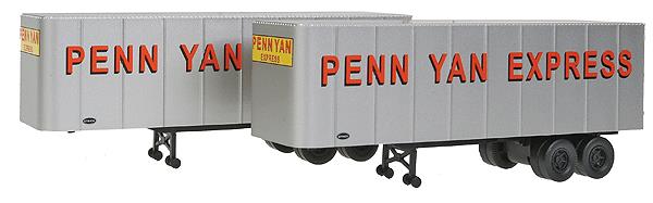 Walthers 949-2351 HO Penn Yan Express 32' Trailer 2-Pack
