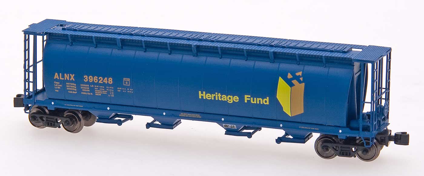InterMountain 85103 Z ALNX 59' 4-Bay Cylindrical Covered Hopper - Trough Hatch