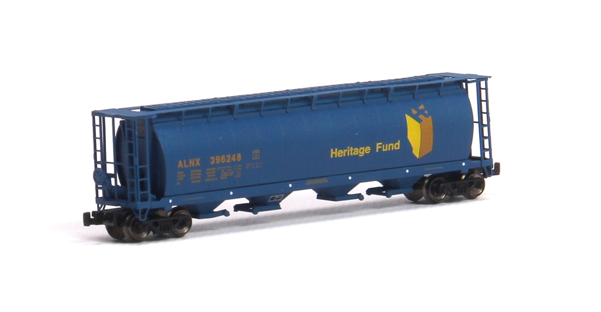 InterMountain 85103 Z ALNX 59' 4-Bay Cylindrical Covered Hopper - Trough Hatch