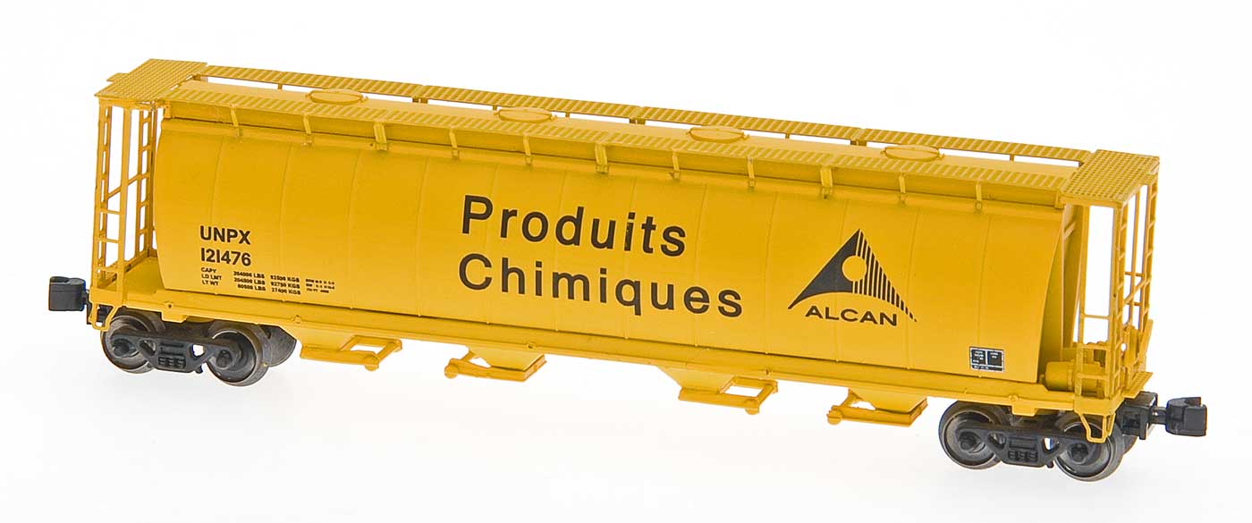 InterMountain 85232 Z UNPX-ALCAN Chemical 59' 4-Bay Cylindrical Covered Hopper