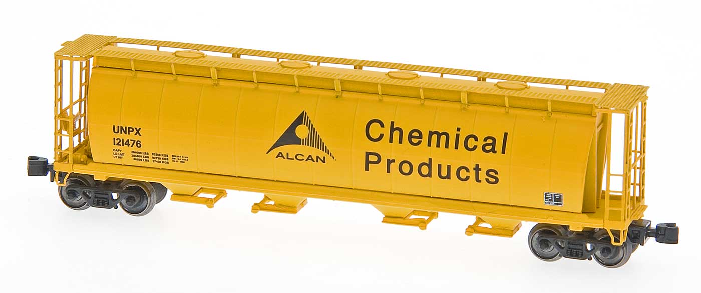 InterMountain 85232 Z UNPX-ALCAN Chemical 59' 4-Bay Cylindrical Covered Hopper