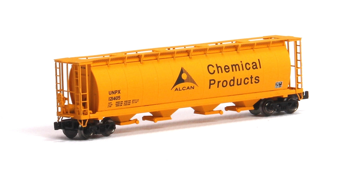 InterMountain 85232 Z UNPX-ALCAN Chemical 59' 4-Bay Cylindrical Covered Hopper