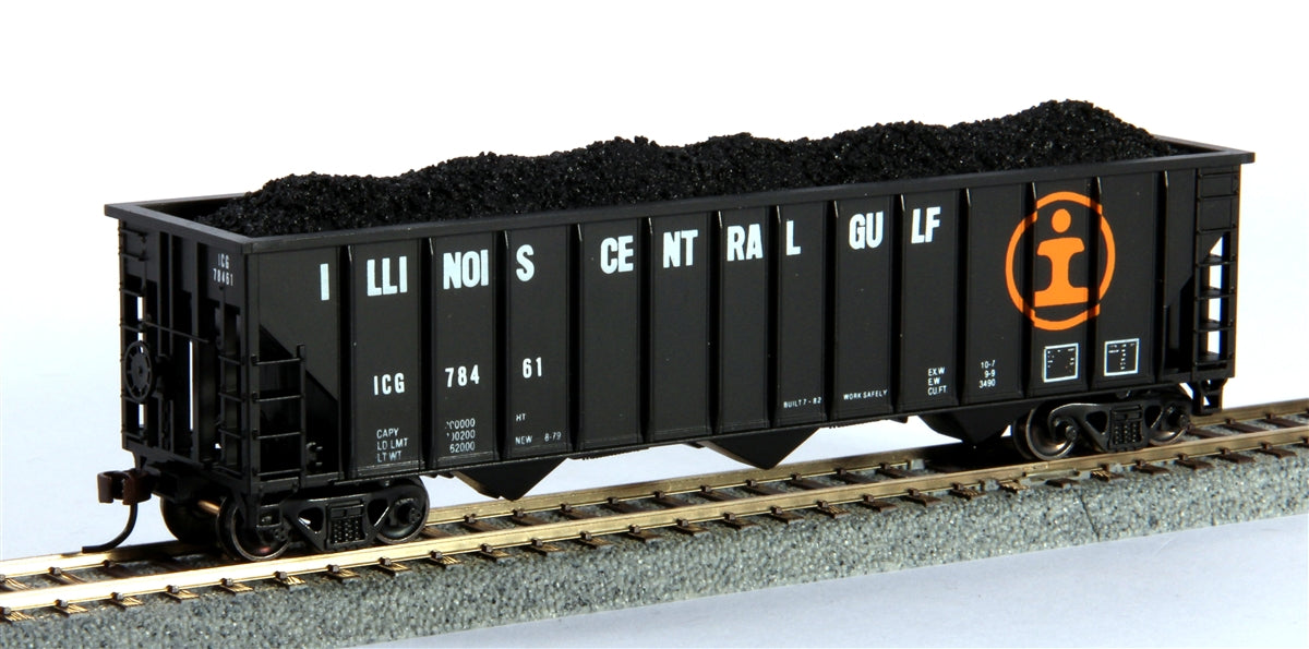 Con-Cor 19314 Greenville 100-Ton 12-Panel 3-Bay Hopper - Ready to Run
