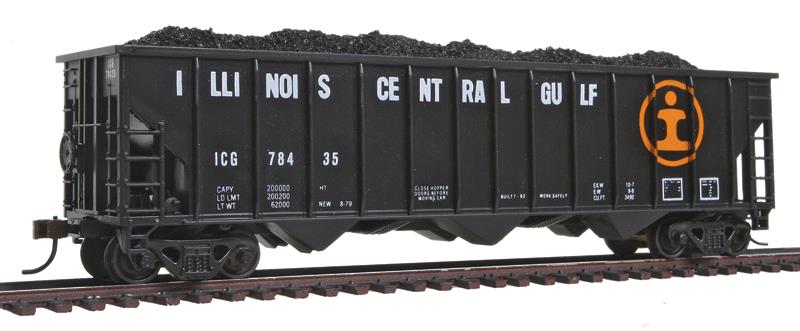Con-Cor 19314 Greenville 100-Ton 12-Panel 3-Bay Hopper - Ready to Run