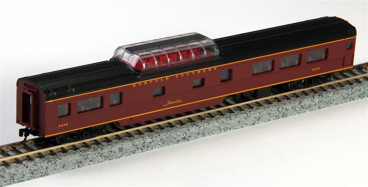 Con-Cor 40244 N NS 85' Smooth-Side Mid-Train Dome w/Micro-Trains Couplers