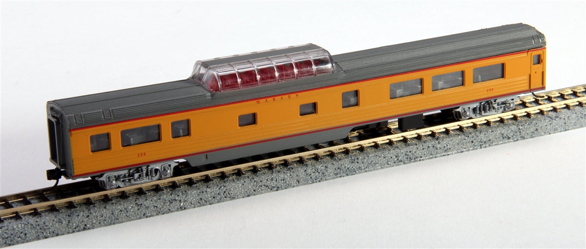 Con-Cor 40259 N Wabash 85' Smooth-Side Mid-Train Dome w/Micro-Trains Couplers