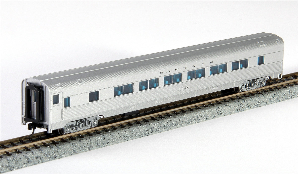 Con-Cor 41476 N Santa Fe Budd 85' Corrugated-Side Twin-Window Coach Car