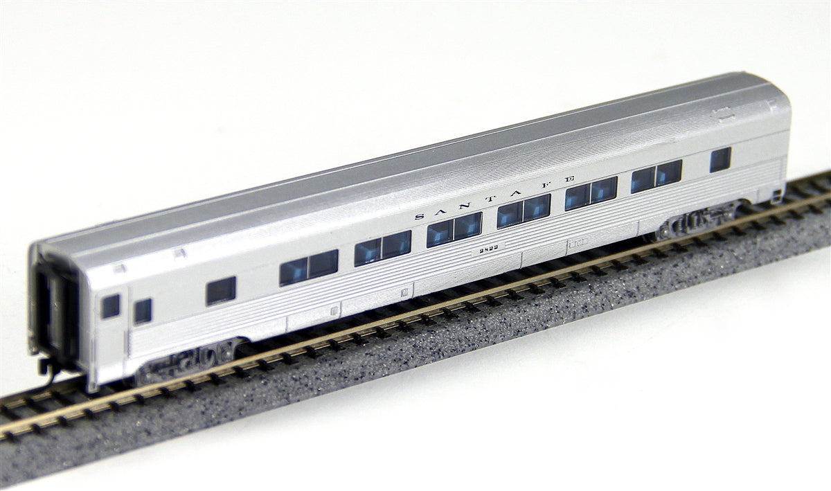 Con-Cor 41476 N Santa Fe Budd 85' Corrugated-Side Twin-Window Coach Car