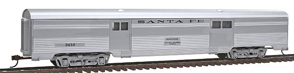 Con-Cor H742 HO Santa Fe 70' Streamline Corrugated Side Baggage Car