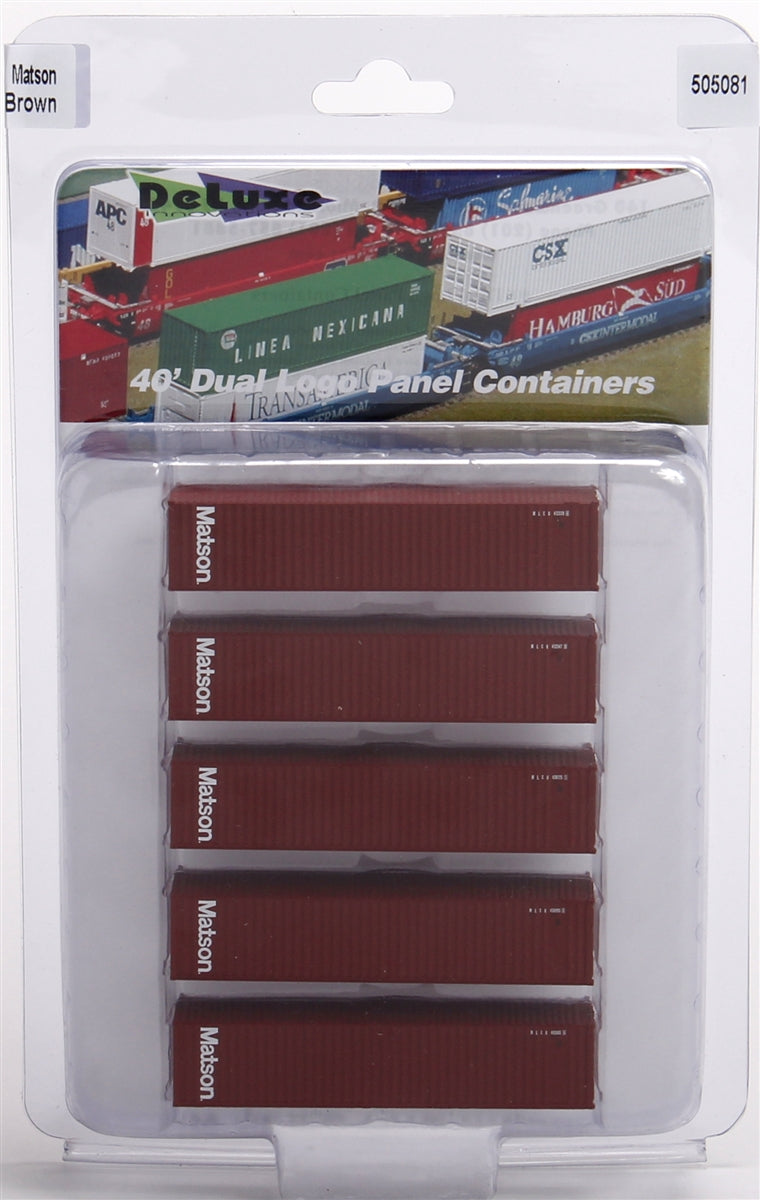 Deluxe Innovations 505081 N Matson 40' Dual Logo Panel Container (Pack of 5)