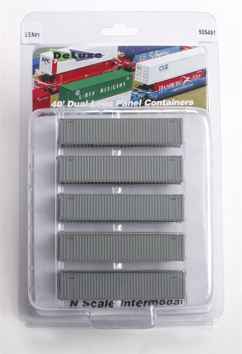 40' Corrugated Container w/Dual Logo Panel 5-Pack
