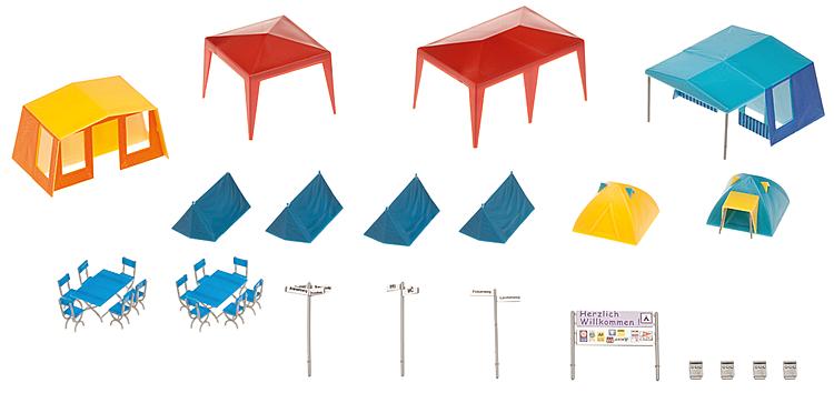 Faller 130504 HO Camping Tent Set