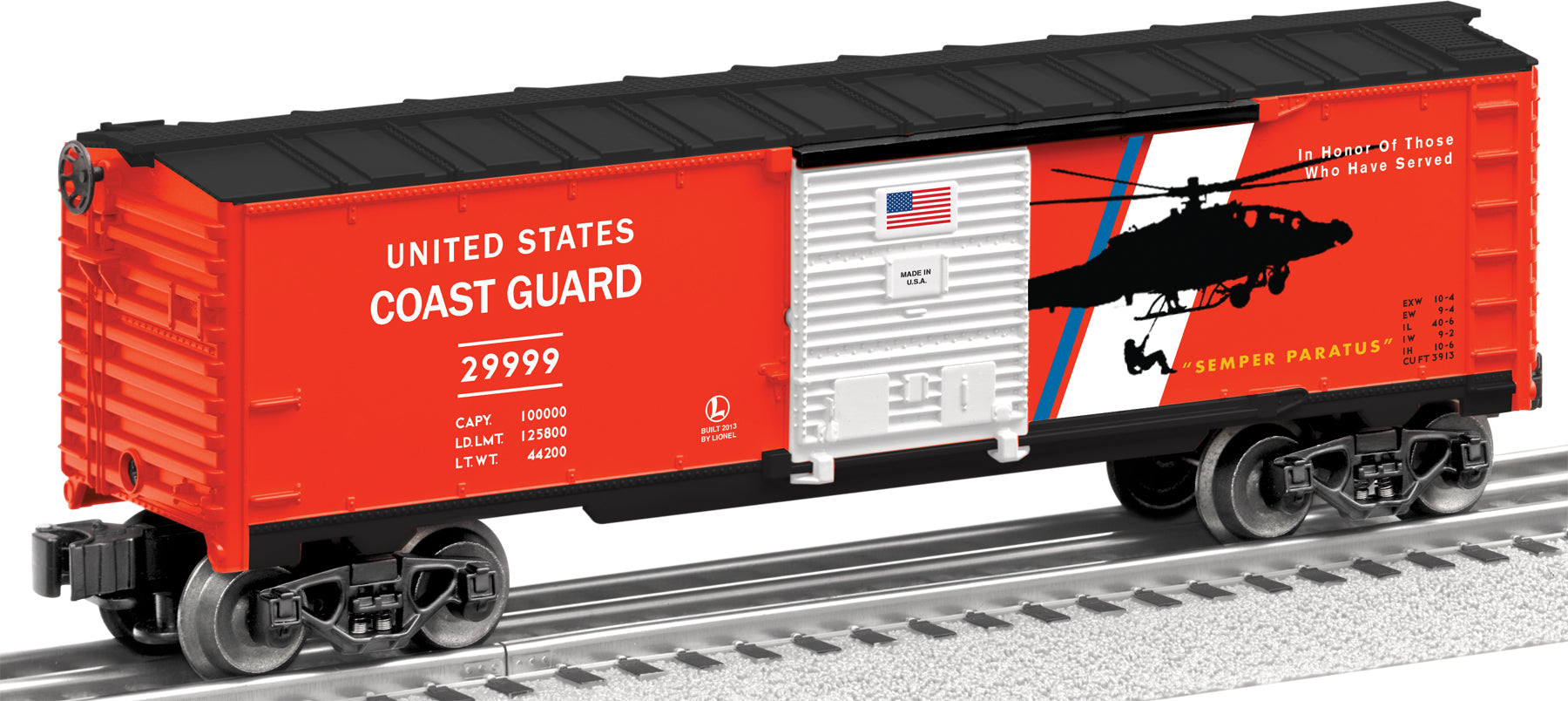 Lionel 6-29999 US Coast Guard Boxcar - Made in the USA