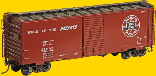 Kadee 4097 HO Rock Island Pullman-Standard PS-1 40' Boxcar with 6' Door #21895
