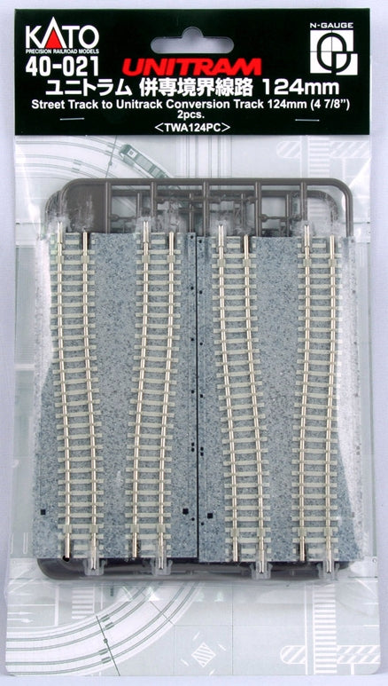 Kato 40-021 N 4-7/8" Street Track to UniTrack Conversion Track (Pack of 2)