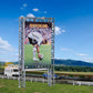 Kibri 49809 HO Scale Advertising Billboard Wall with 2 LED Floodlights Kit