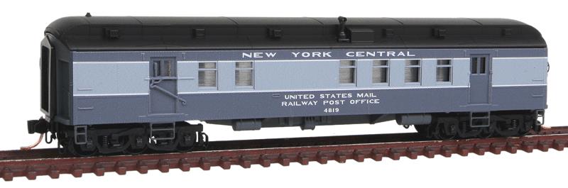 Micro-Trains 14000130 N New York Central 60' RPO Heavyweight Passenger Car #4819