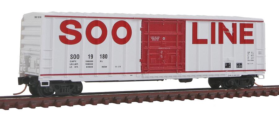 Micro-Trains 02700360 N Soo Line 50' Ribside Plug Door Boxcar #19180