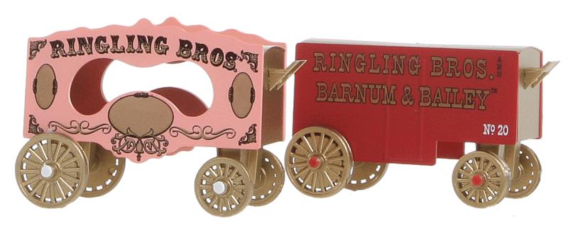 Micro-Trains 47000119 N Ringling Bros. Vintage Wagon Set #9 (Set of 2)