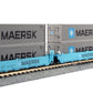 Kato 106-6157 N Gunderson Maxi-I 5 Unit Double Stack Well Car w/40' Containers
