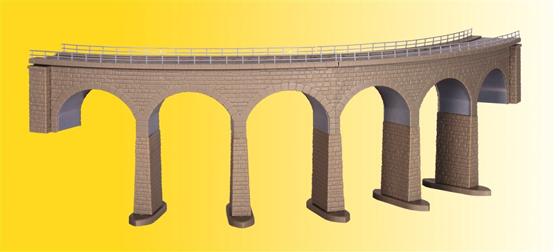 Kibri 405-37665 Crvd Viaduct w/Ice 31cm