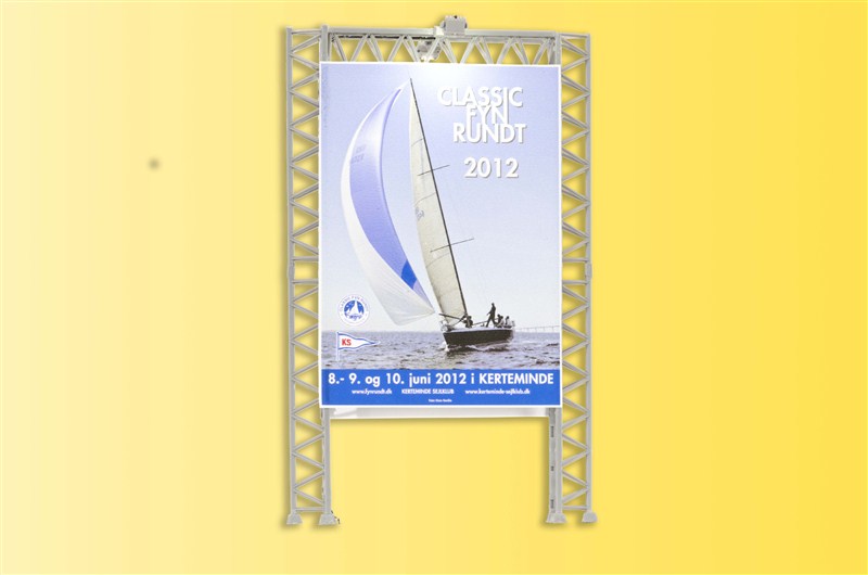 Kibri 49809 HO Scale Advertising Billboard Wall with 2 LED Floodlights Kit