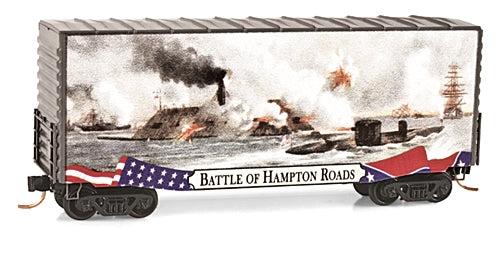 Micro-Trains 10100703 N Battle of Hampton Roads 40' Hy-Cube Boxcar