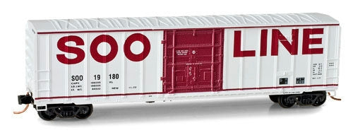 Micro-Trains 02700360 N Soo Line 50' Ribside Plug Door Boxcar #19180