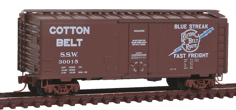 Micro-Trains 02100550 N Cotton Belt Route 40' Standard Plug Door Boxcar #30015