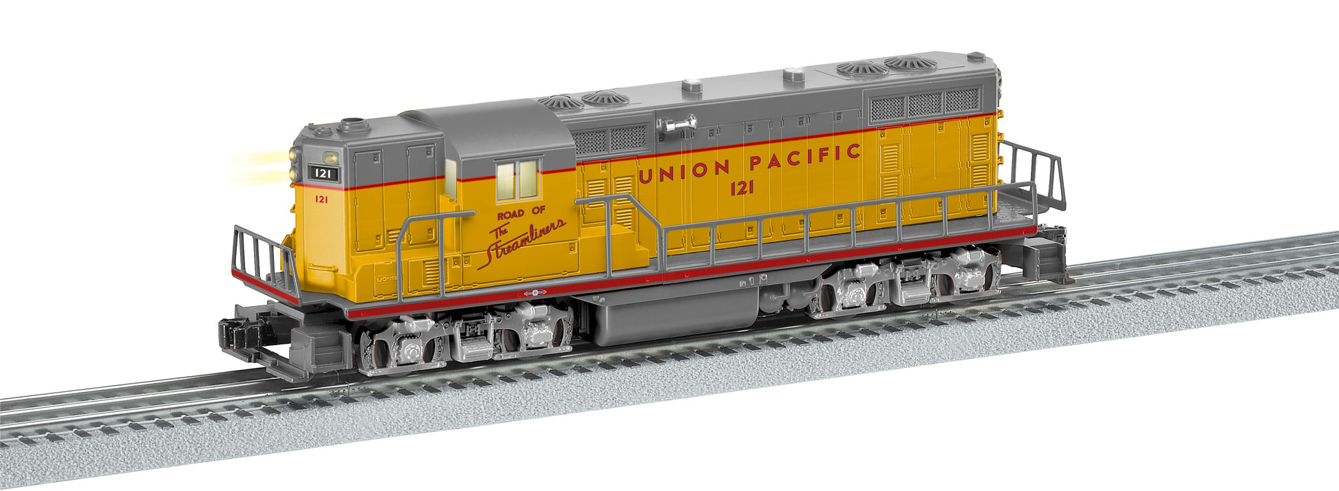 Lionel 6-38825 O Gauge Union Pacific LionChief Plus GP7 Diesel Locomotive #121