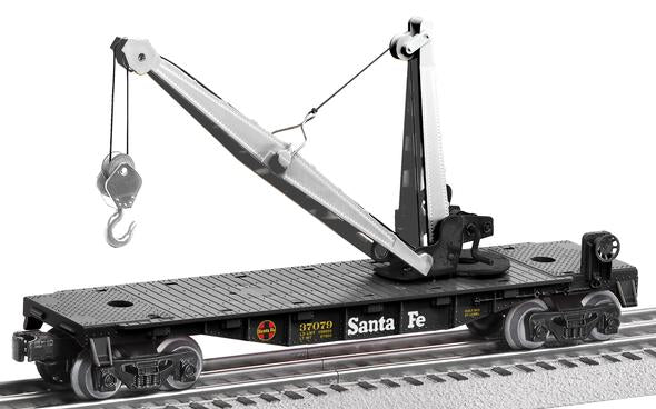 Lionel 6-37079 O Gauge Santa Fe Derrick Car #37079