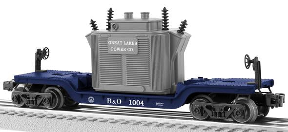 Lionel 6-81004 O B&O Depressed Center Flat Car w/Transformer