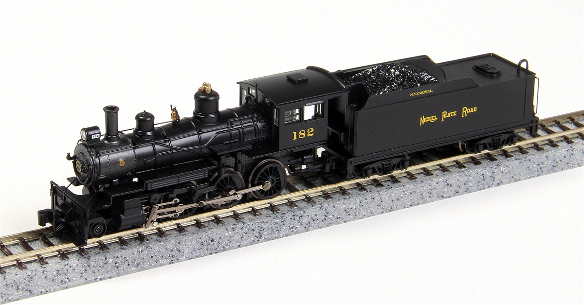 Bachmann 51459 N Scale Nickel Plate 4-6-0 Steam Locomotive #182 w